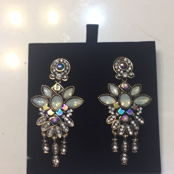 Earrings Coloured Stones - Picture 1 of 3